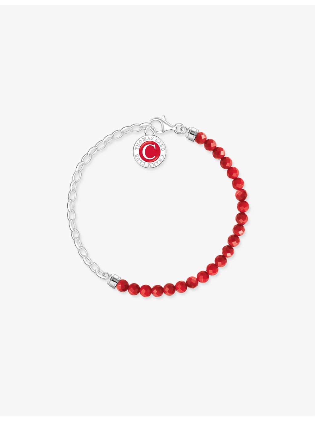 Thomas Sabo Charm Club sterling silver enamel bracelet, imported from the UK