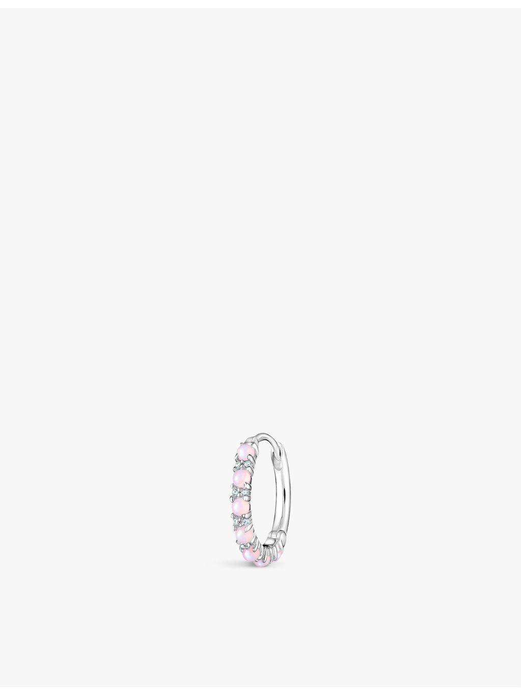 Thomas Sabo sterling silver single hoop earring with zirconia - British product