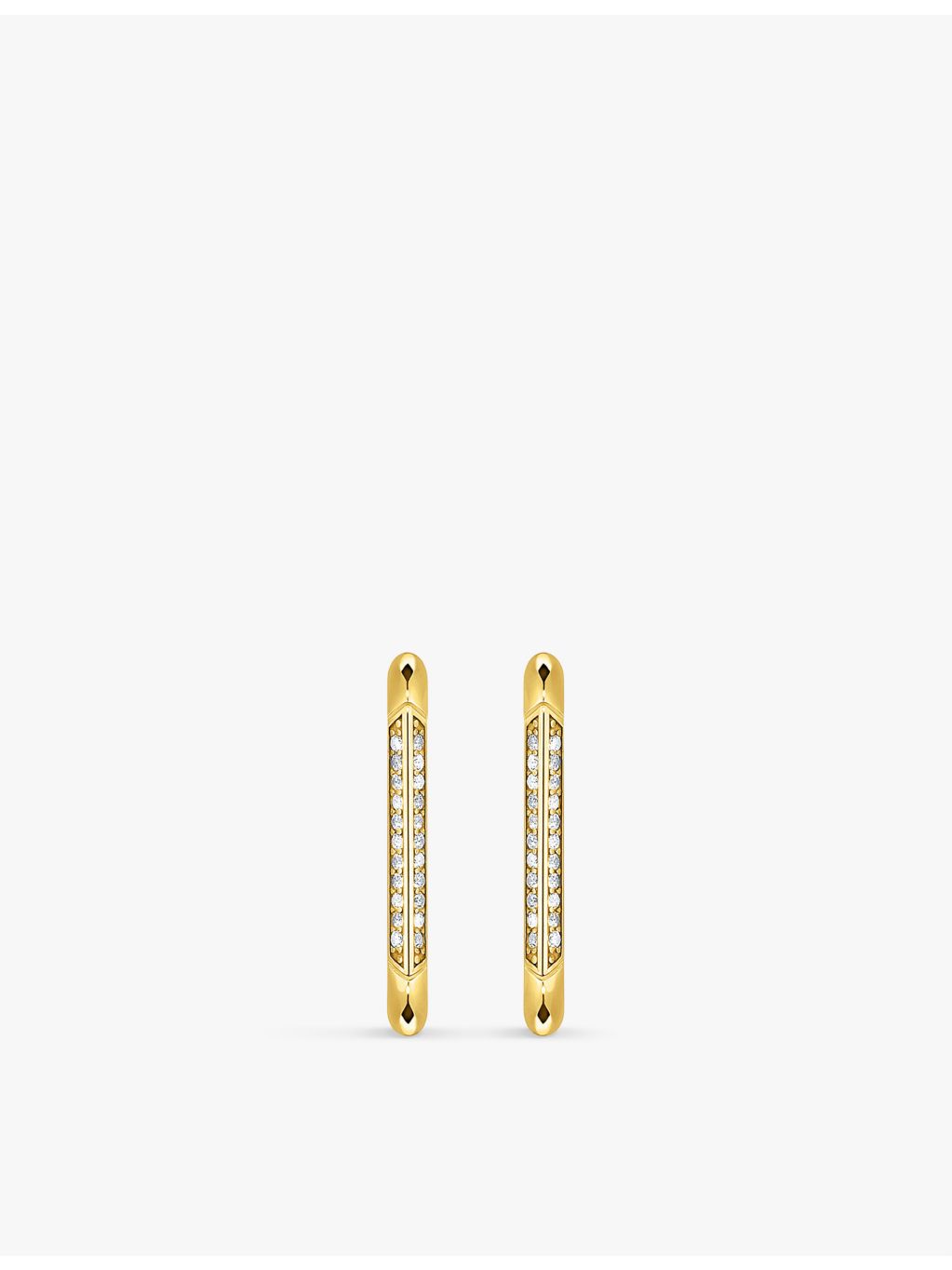 Thomas Sabo gold-plated silver hoop earrings with zirconia - British product
