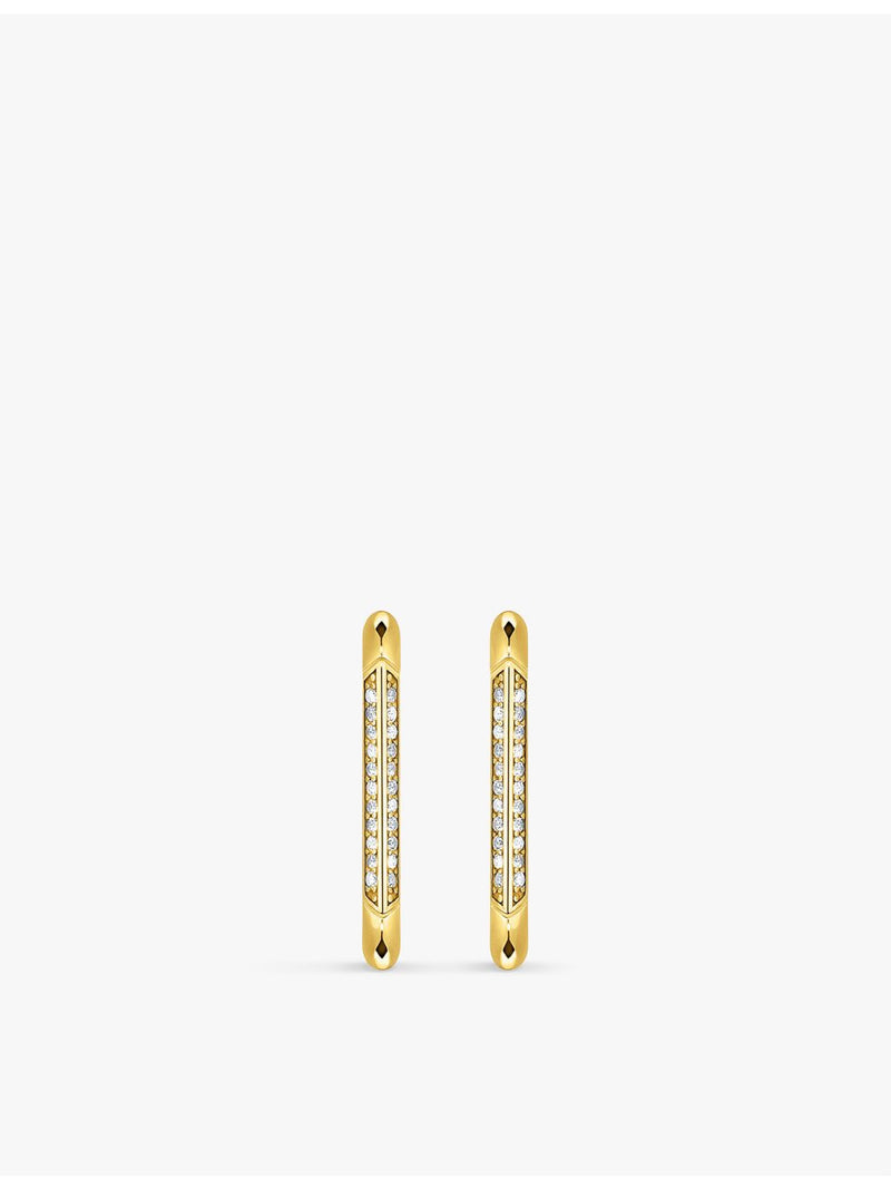 Thomas Sabo gold-plated silver hoop earrings with zirconia - British product