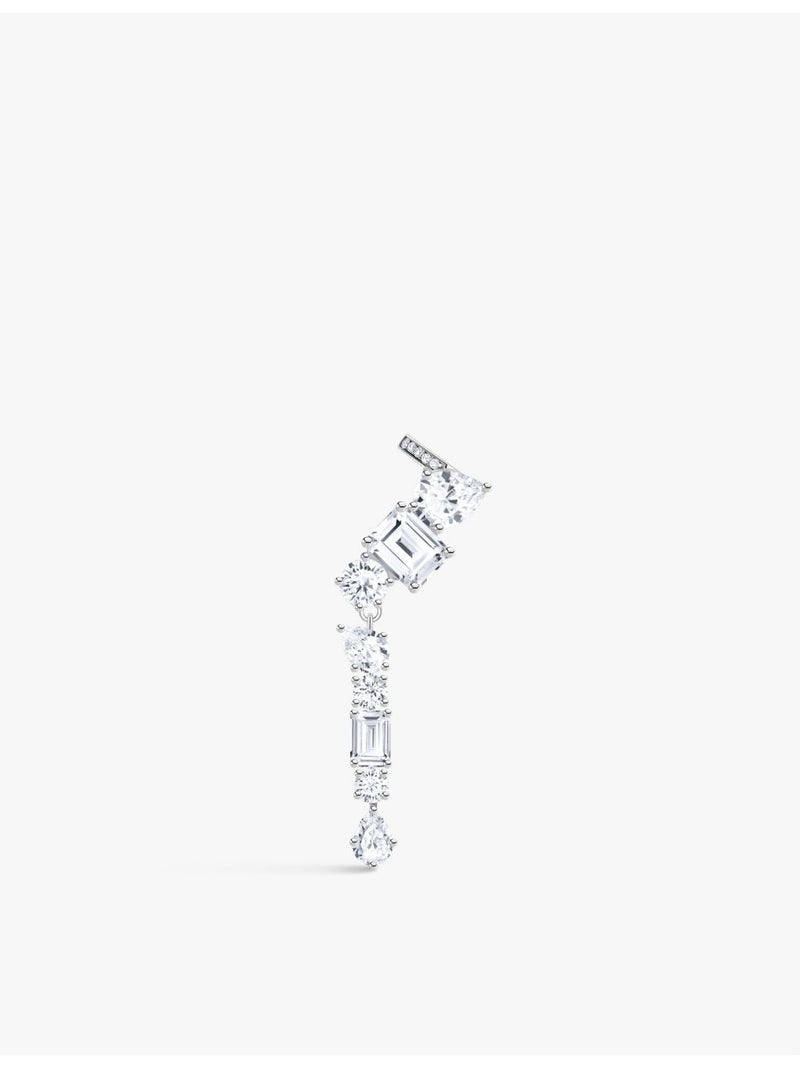 Thomas Sabo stainless steel ear climber with cubic zirconia 5cm, UK version