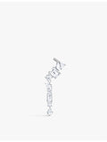 Thomas Sabo stainless steel ear climber with cubic zirconia 5cm, UK version
