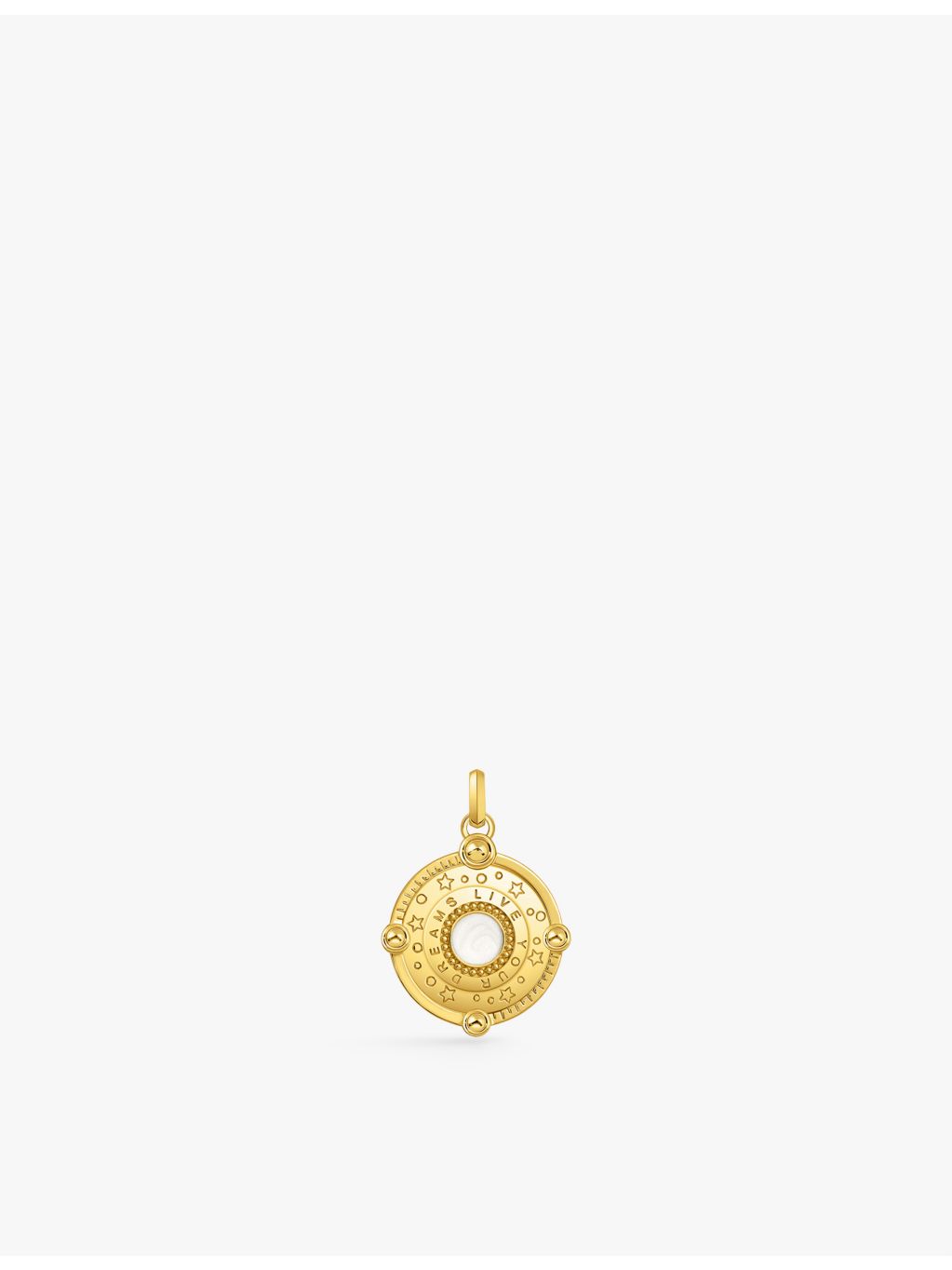 Thomas Sabo crescent moon enamel zirconia pendant 3.3cm (British brand)