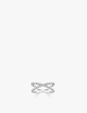 Thomas Sabo Crossover Dots Sterling Silver and Zirconia Ring