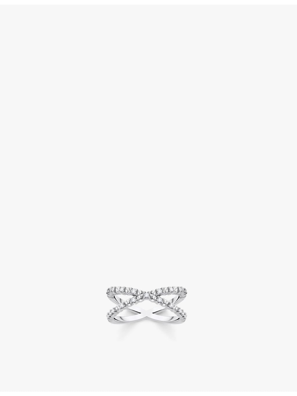 Thomas Sabo Crossover Dots ring sterling silver and zirconia, imported from the UK