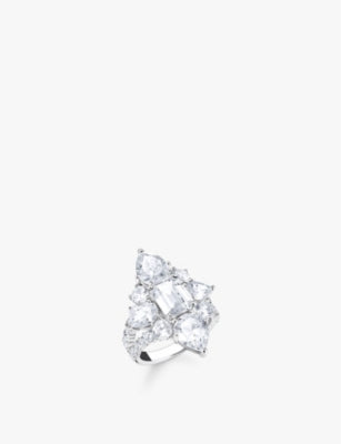 Thomas Sabo Assorted-Cut Cubic Zirconia and 925 Sterling Silver Cocktail Ring