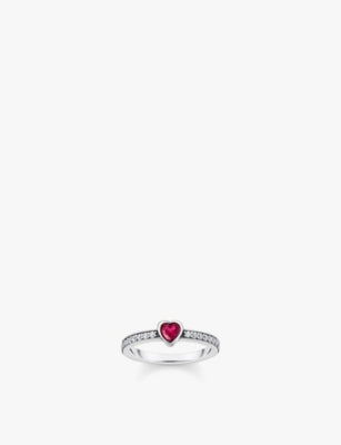 Thomas Sabo Heart 925 Sterling Silver and Zirconia Ring
