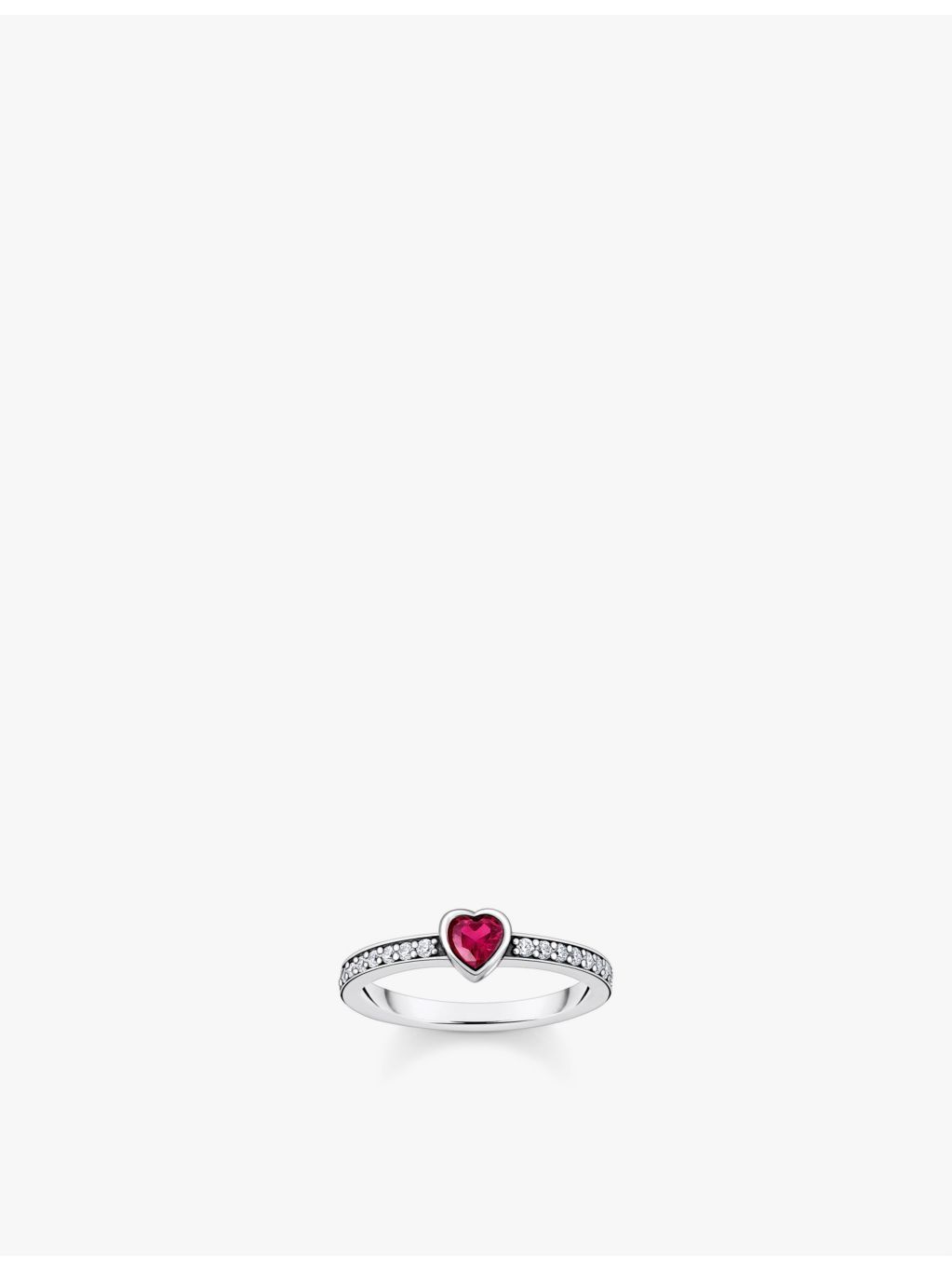 Thomas Sabo 925 sterling silver heart zirconia ring - British product