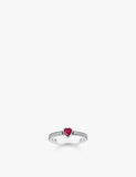 Thomas Sabo Heart 925 Sterling Silver and Zirconia Ring