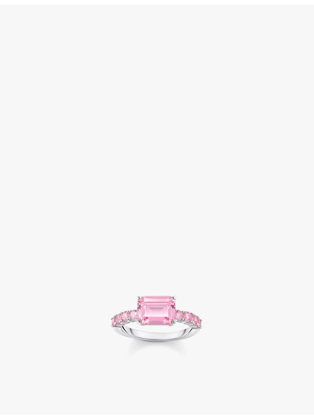 Thomas Sabo solitaire ring 925 sterling silver cubic zirconia (British brand)