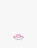 Solitaire 925 sterling-silver and zirconia ring - 54mm