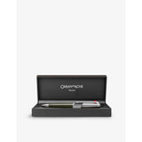 Caran d'Ache Léman Terre d'Ombre brass ballpoint pen, imported from the UK