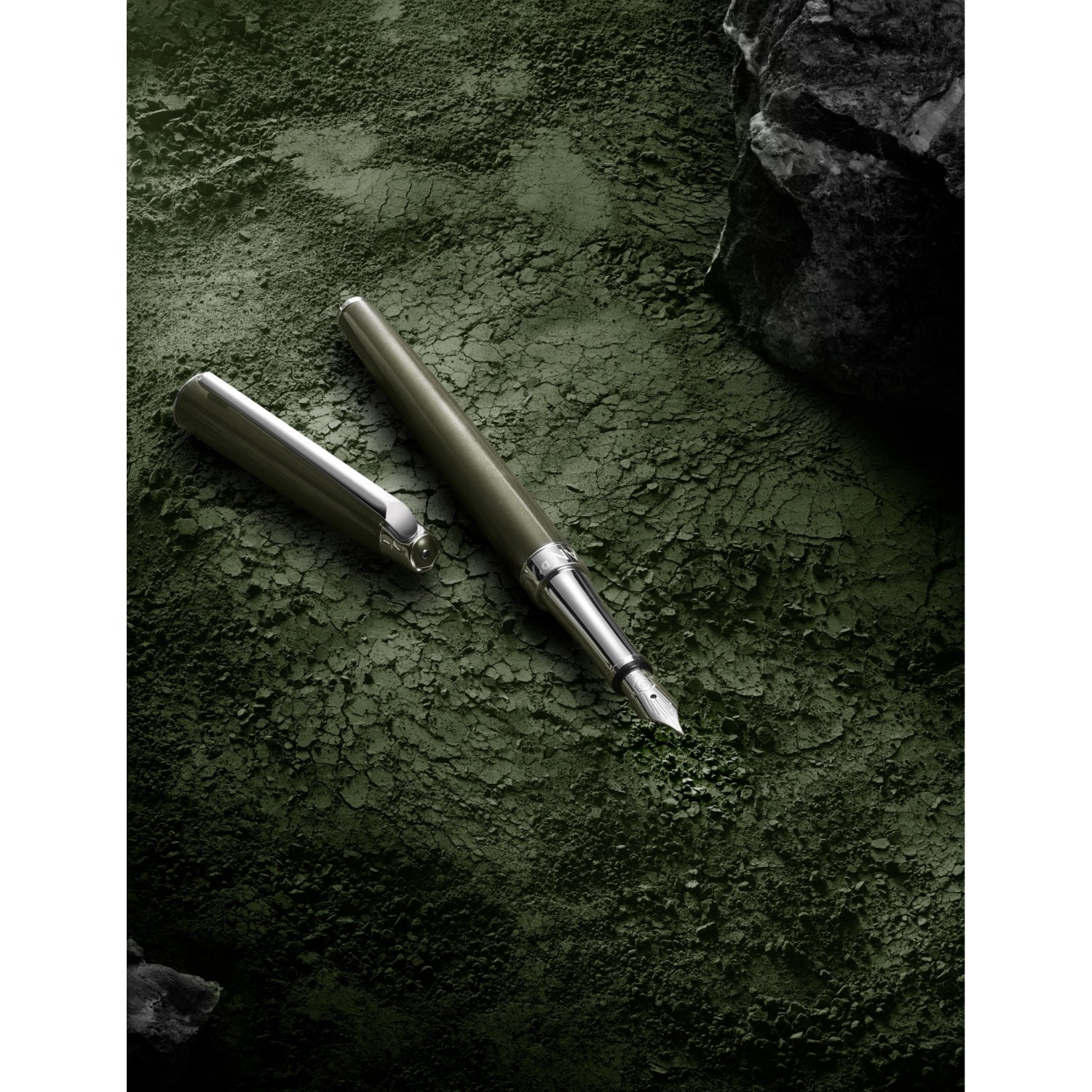 Caran d'Ache Léman brass fountain pen, imported from the UK