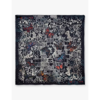 selfridges Zadig&Voltaire Kerry Butterfly-Print Modal Scarf, 135cm x 135cm- Buy online at McGrocer
