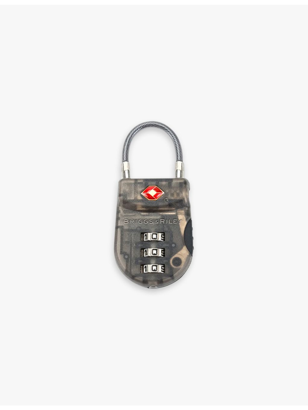 Briggs & Riley TSA cable luggage lock with three-digit combination (British brand)