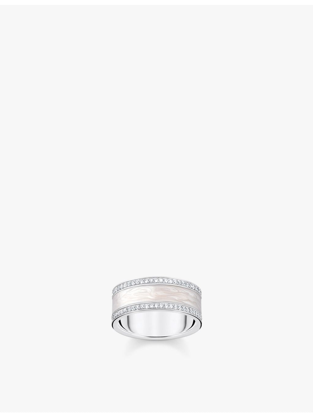 Thomas Sabo 925 sterling silver ring enamel zirconia, imported from the UK