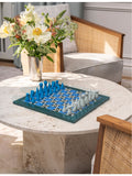 Printworks Poseidon lacquered chess board game set 35cm, UK version