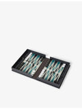 Printworks backgammon coffee-table game set in book-style box - British product