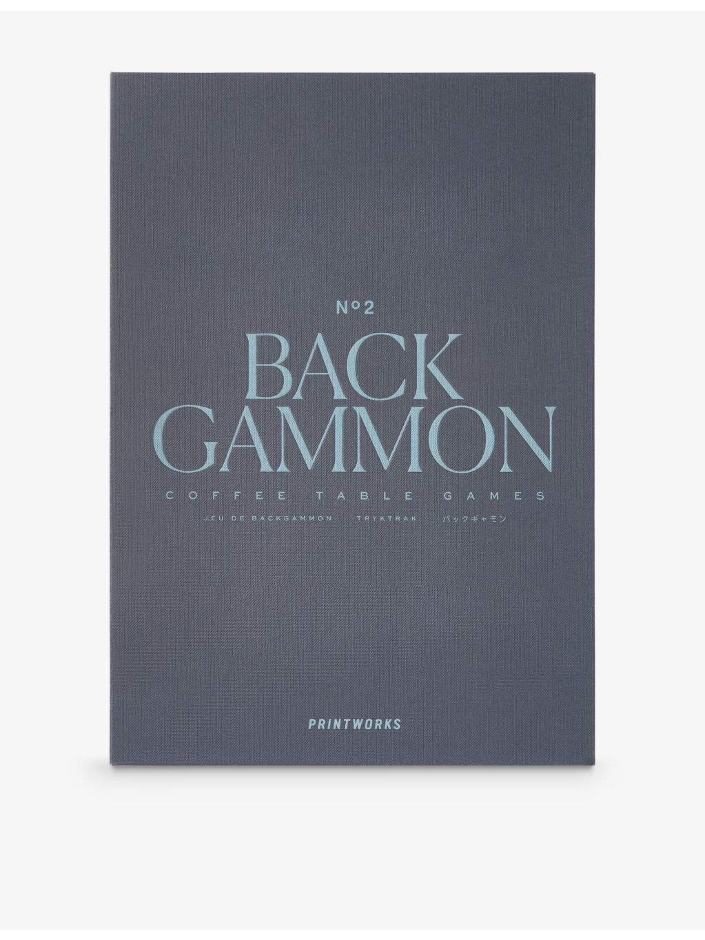 Printworks backgammon coffee-table game set in book-style box - British product