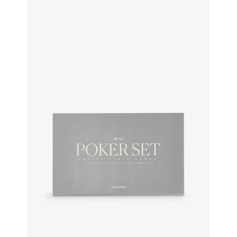 Printworks classic poker game set with chips and cards, UK version