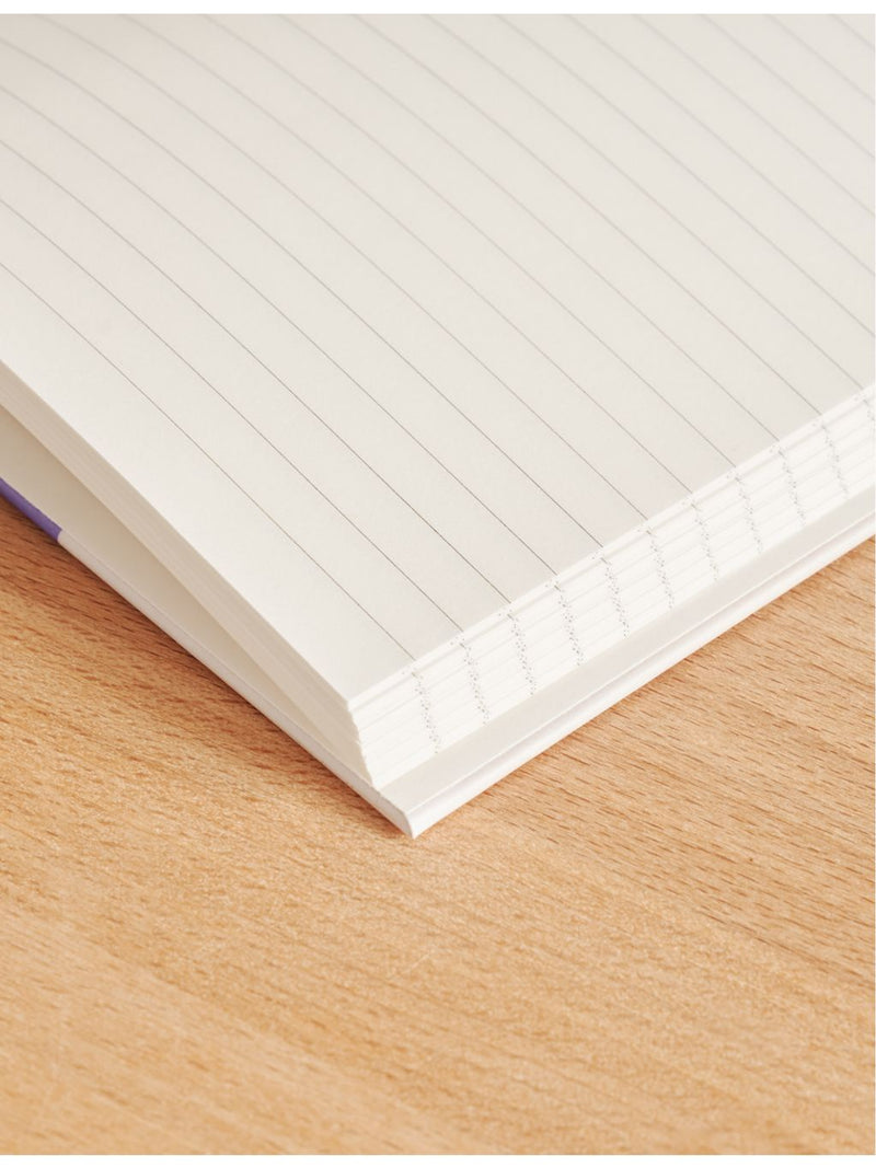 Papier Full Of Hearts lined hardback notebook 21.5cm x 15.3cm (British brand)