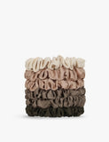Kitsch satin hair scrunchies pack of six, imported from the UK