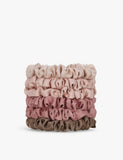 Kitsch satin hair scrunchies pack of six, imported from the UK
