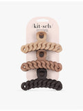 Kitsch chain hair claw clips pack of three, UK version