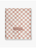 Kitsch check-print extra-large hair towel, UK version