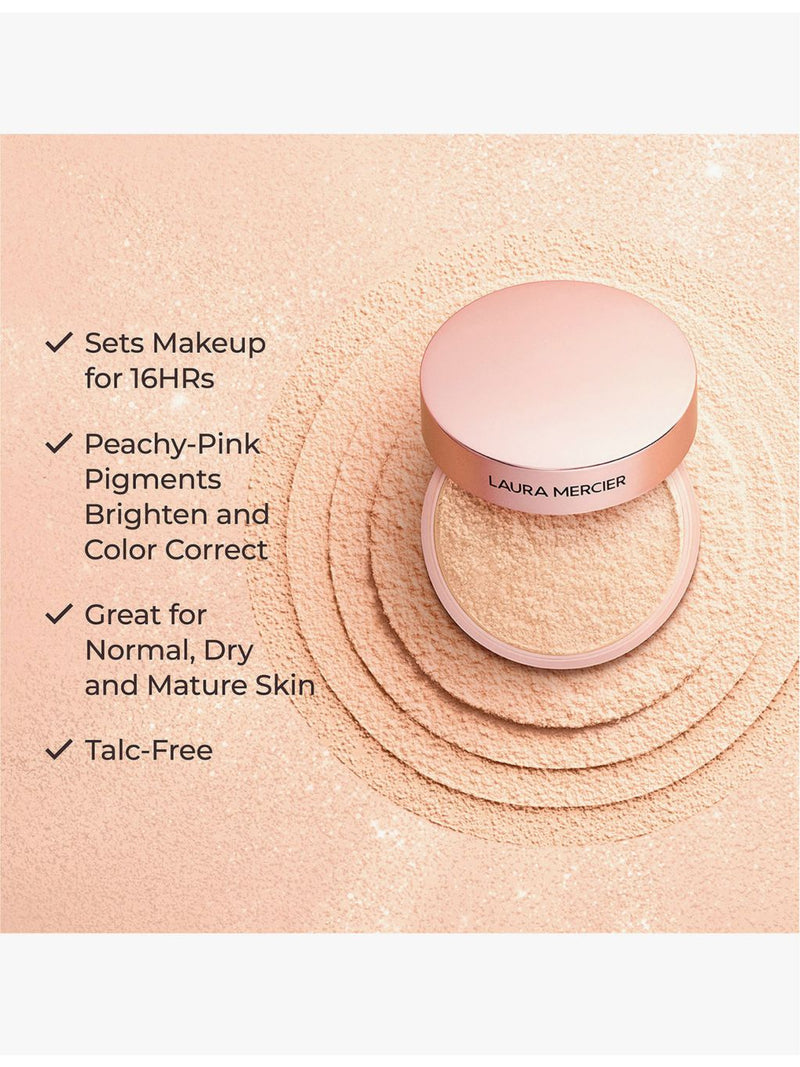 Laura Mercier Translucent Ultra-Blur Tone-Up Rose mini setting powder 6g (British brand)