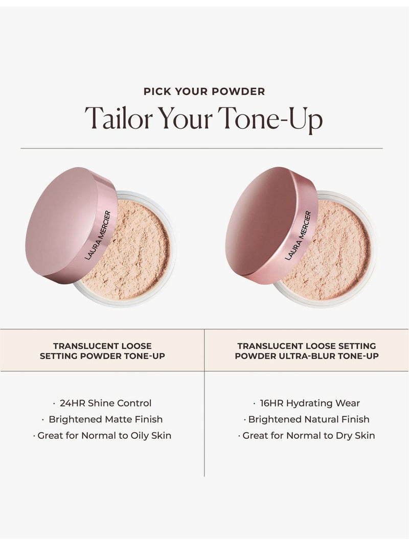Laura Mercier Translucent Ultra-Blur Tone-Up Rose mini setting powder 6g (British brand)