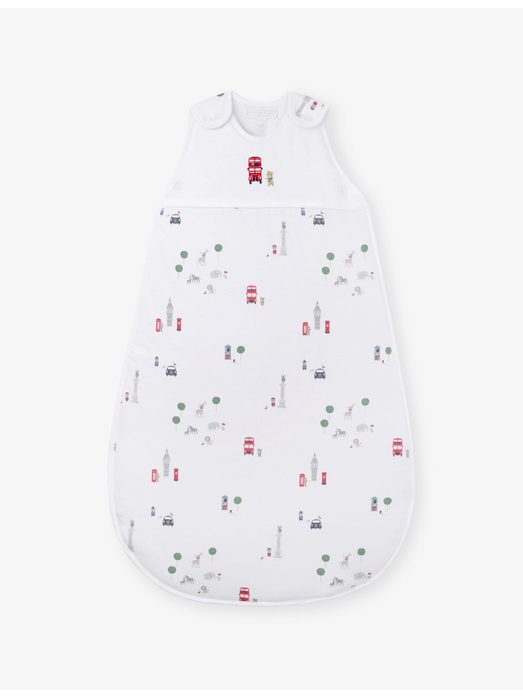 The Little White Company Sightseeing London sleeping bag 0-36 months, imported from the UK