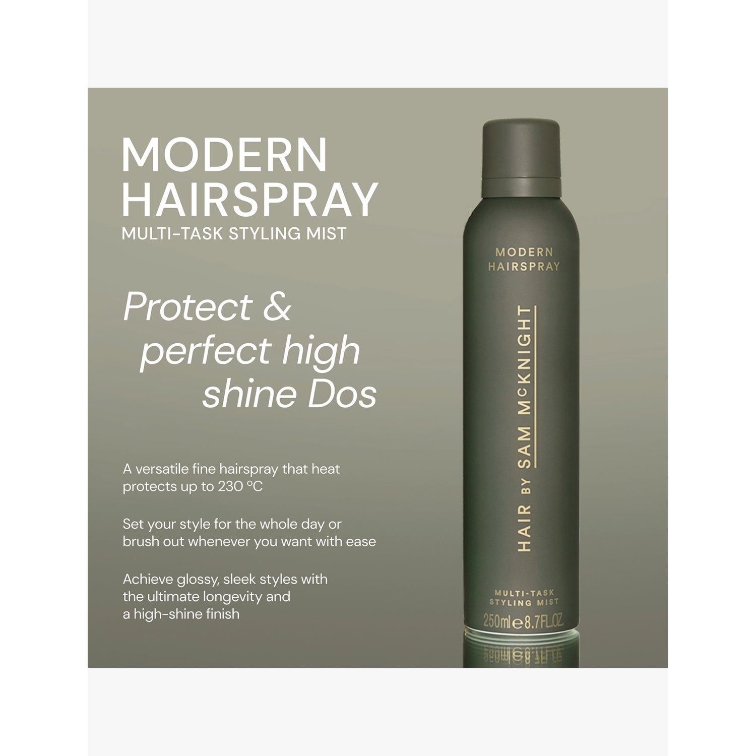 Hair by Sam McKnight Modern Mist hairspray 50ml, imported from the UK