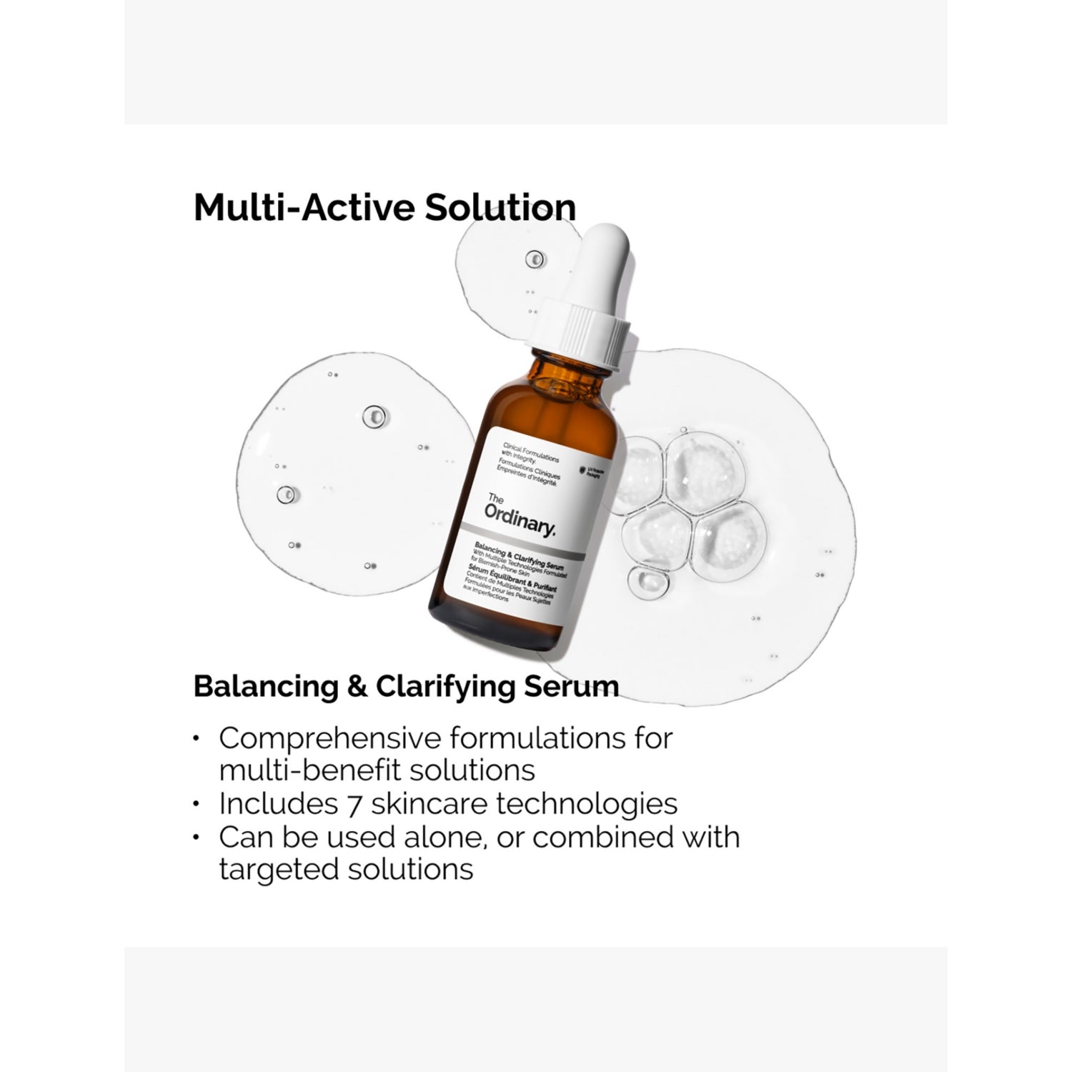 The Ordinary balancing and clarifying serum 30ml, UK version