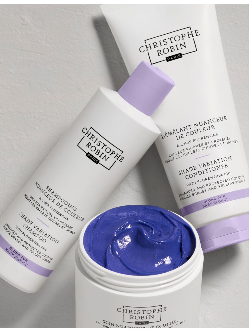 Christophe Robin Shade Conditioner with Florentina Iris 200ml - British product
