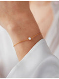 Monica Vinader 18ct gold vermeil diamond bracelet (British brand)