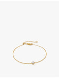 Monica Vinader 18ct gold vermeil diamond bracelet (British brand)