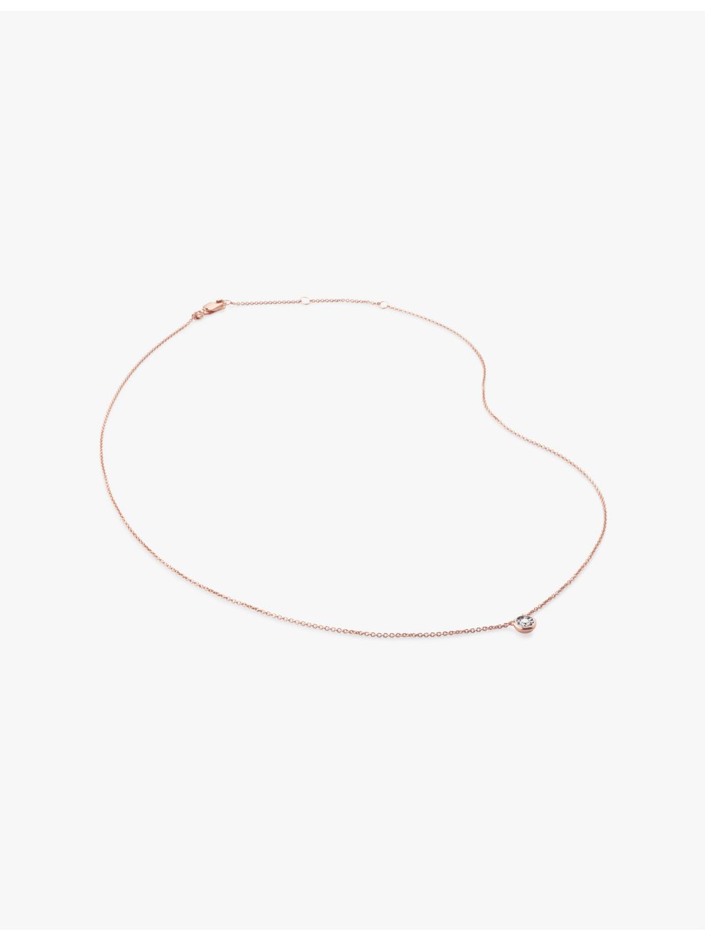 Monica Vinader diamond necklace 0.06ct, imported from the UK