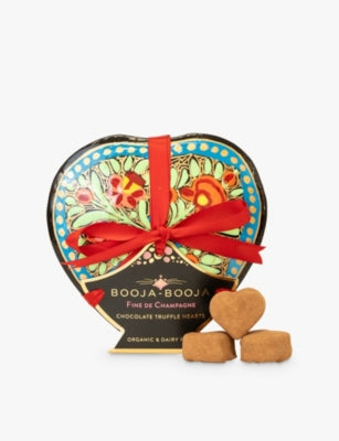 Booja-Booja Fine de Champagne truffle hearts 115g - British product