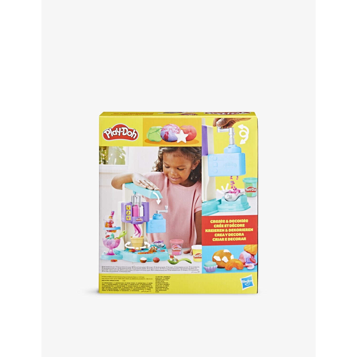 Play-Doh Rainbow Ice Cream playset with accessories (British brand)