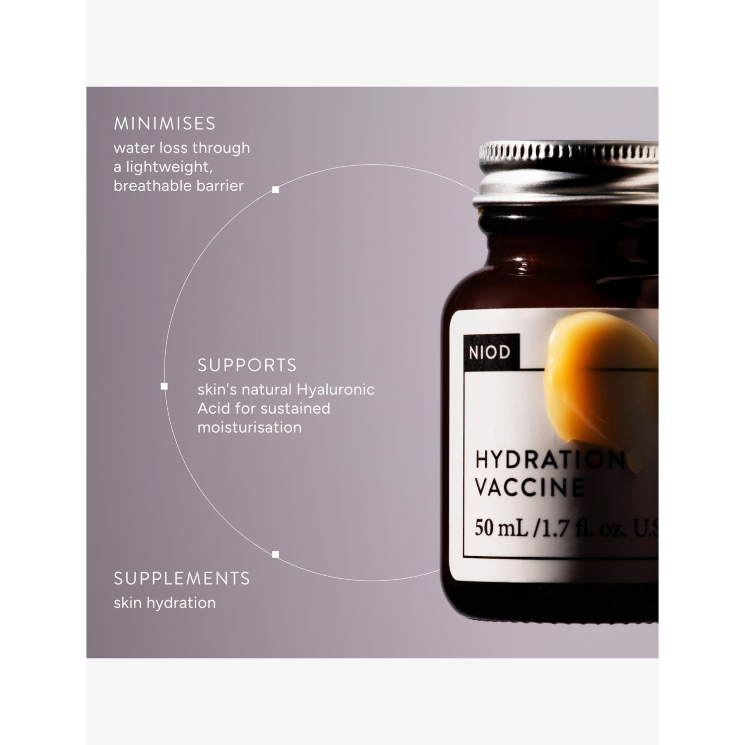NIOD Hydration Vaccine hydrating serum 50ml, imported from the UK