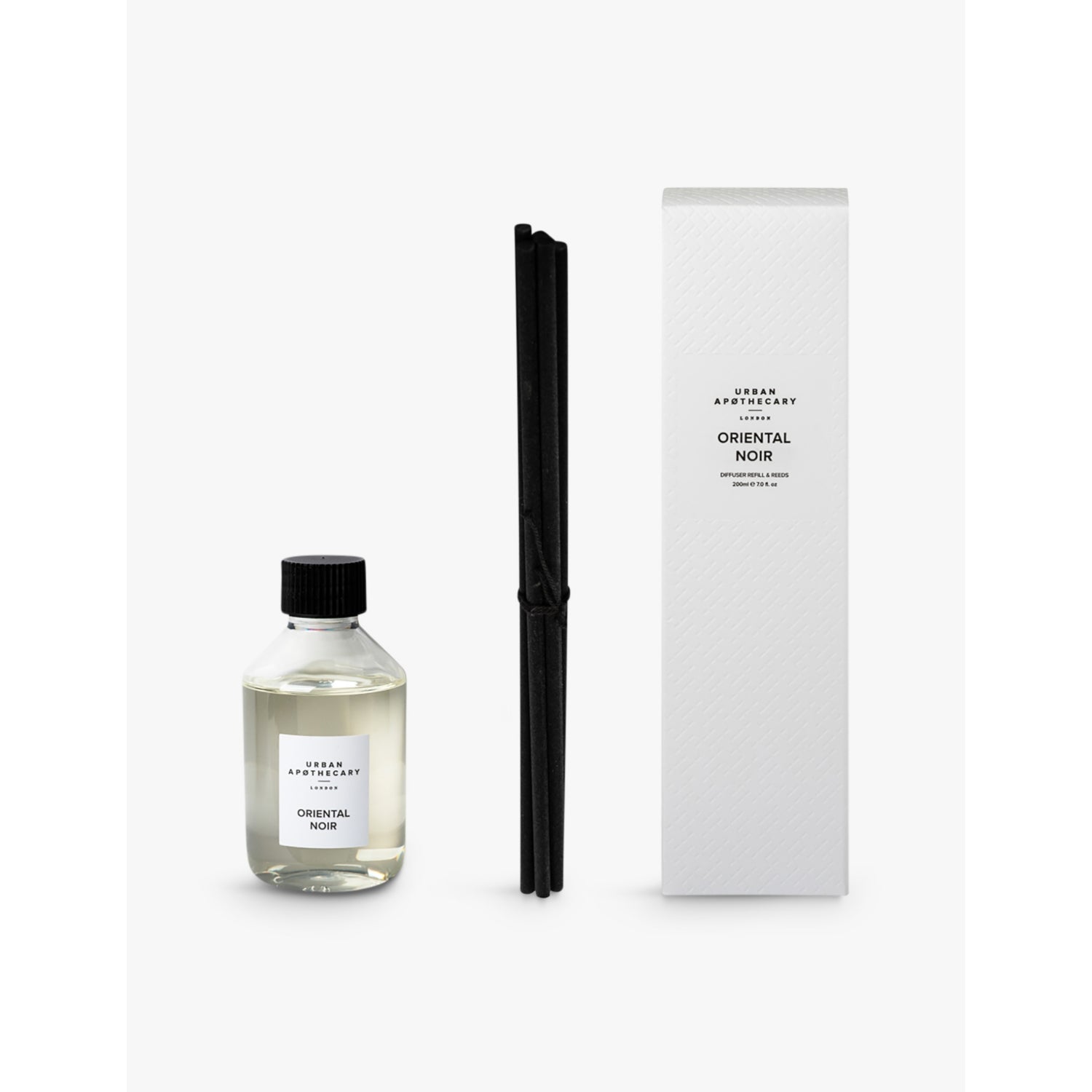 Urban Apothecary Oriental Noir scented diffuser refill 200ml, imported from the UK