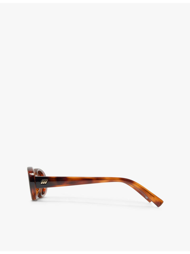 Le Specs Outta Love oval sunglasses with tortoise frame, UK version