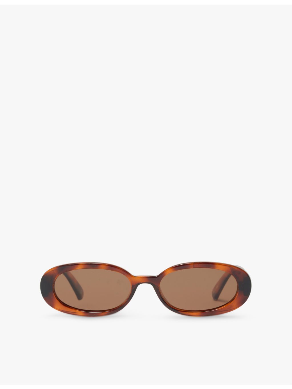 Le Specs Outta Love oval sunglasses with tortoise frame, UK version