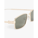Le Specs Bizarro rectangular gold-tone metal sunglasses - British product