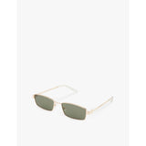 Le Specs Bizarro rectangular gold-tone metal sunglasses - British product
