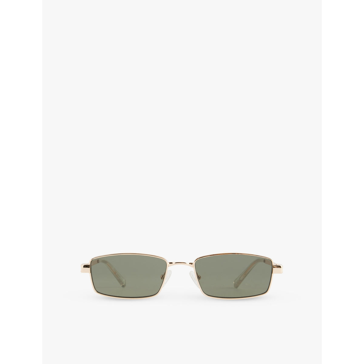 Le Specs Bizarro rectangular gold-tone metal sunglasses - British product