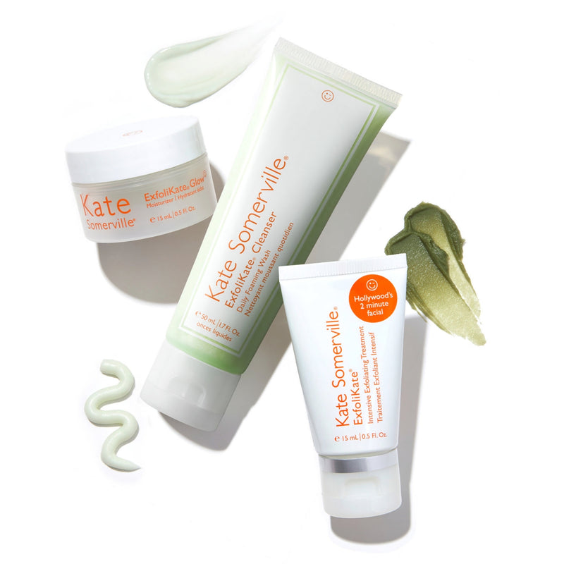 Kate Somerville Exfolikate On The Glow kit skincare set (British brand)