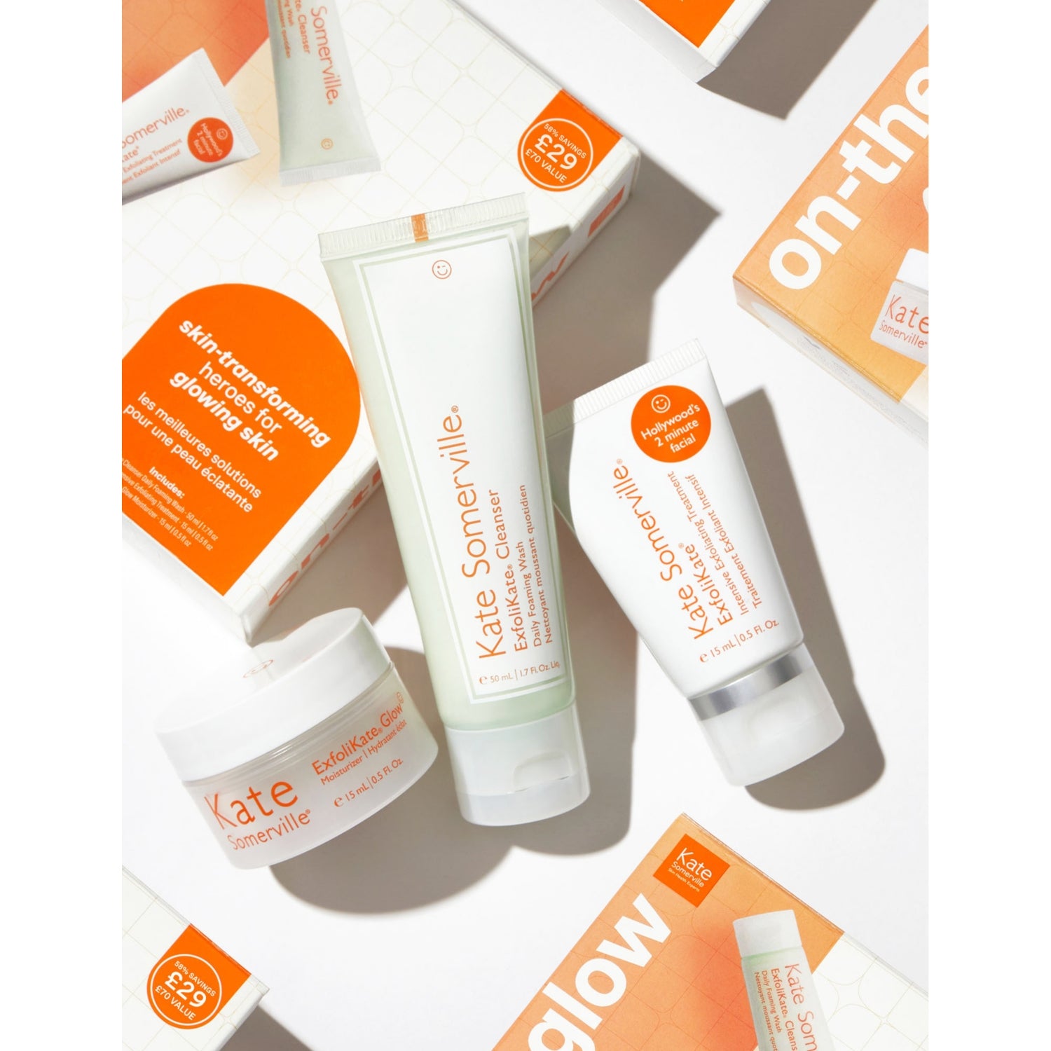 Kate Somerville Exfolikate On The Glow kit skincare set (British brand)