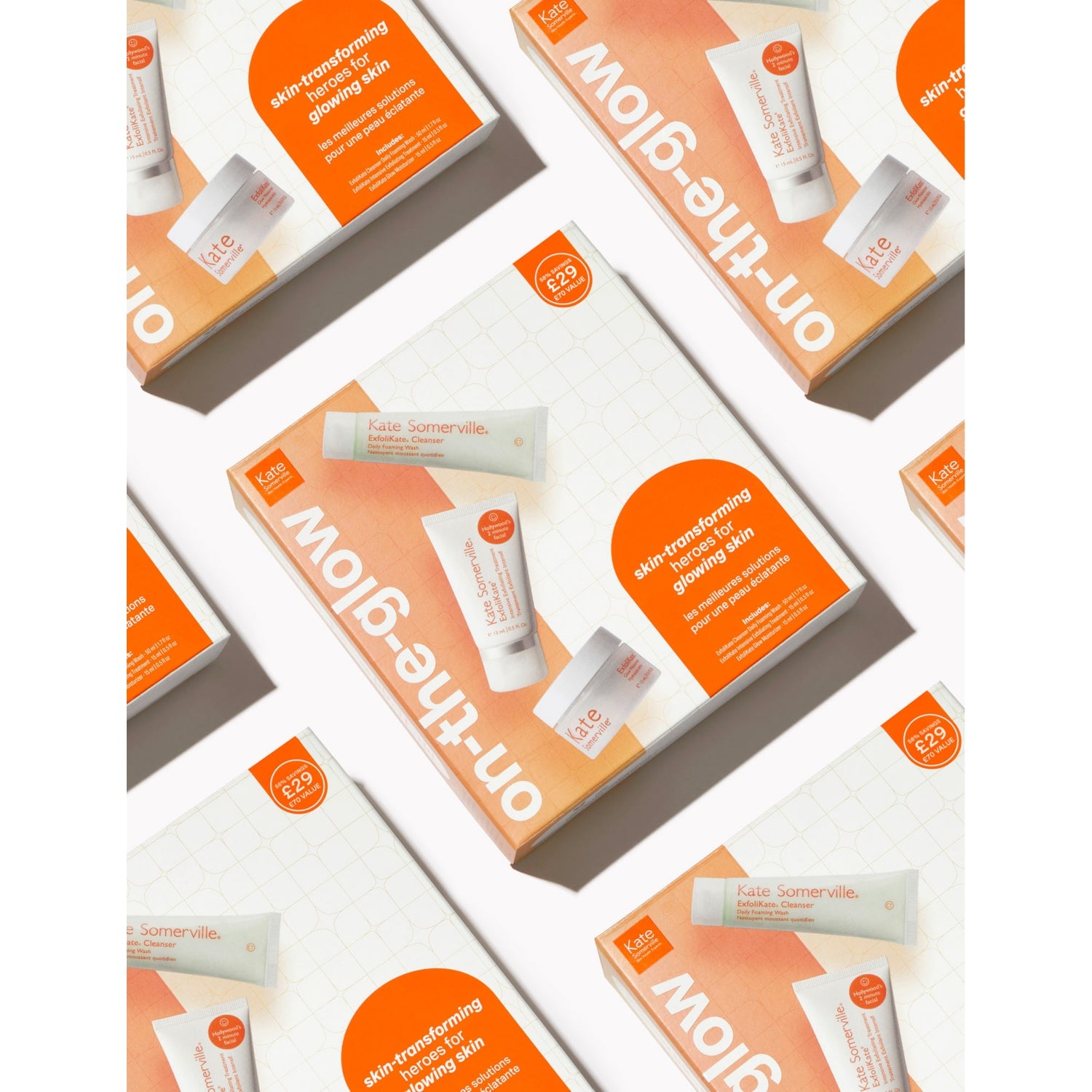Kate Somerville Exfolikate On The Glow kit skincare set (British brand)